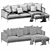 Bonaldo Paraiso Chaise Lounge: Stylish Comfort for Ultimate Relaxation 3D model small image 4