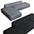 Minimalist Modern Sofa 3D model small image 1