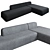 Minimalist Modern Sofa 3D model small image 2