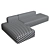 Minimalist Modern Sofa 3D model small image 3