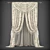 Polyester Curtains, 202400 Polys, 204727 Verts 3D model small image 1