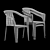 Moda Plastika Chair 3D model small image 4