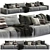 Modern Daniel Sofa: Composition 4 3D model small image 1