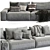 Modern Daniel Sofa: Composition 4 3D model small image 5