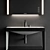 XViu Console Sink: Sleek, Elegant Design 3D model small image 3