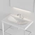 XViu Console Sink: Sleek, Elegant Design 3D model small image 5