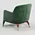 Elegant Molteni Armchair 3D model small image 2