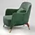 Elegant Molteni Armchair 3D model small image 4