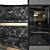 Sleek Gray Kitchen: Modern & Spacious 3D model small image 3
