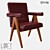 Modern Leather Chair: LoftDesign 32876 3D model small image 1