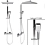 Imprese Centrum T-15430 Shower System 3D model small image 1