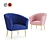 Colorful Comfort: Kester Armchair 3D model small image 1