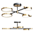Modern LED Ring and Disk Ceiling Lamp 3D model small image 1