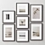 Diverse 160-Piece Picture Frames Set 3D model small image 4