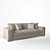 Doniel Modern Classic Beige Sofa 3D model small image 3