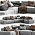 Jesse Daniel Modern Sofa | Composition 6 3D model small image 1