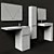 Aquaton Londry Bathroom Furniture Set 3D model small image 9