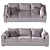 Modern Viven Sofa: Elegant Comfort 3D model small image 1