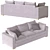 Modern Viven Sofa: Elegant Comfort 3D model small image 2