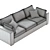 Modern Viven Sofa: Elegant Comfort 3D model small image 4