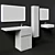 Aquaton Londry Bathroom Furniture Set 3D model small image 6