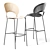 Sleek Trinidad Bar Stool 3D model small image 2