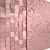 Palladium Brass Copper Gold 3D Wall Tiles 3D model small image 1