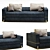 Italian Luxury Sofa: Juliette's Elegance 3D model small image 1
