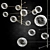 Elegant Brass Ball Chandelier 3D model small image 2