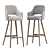 Modern Comfort: Costanza Barstool 3D model small image 2