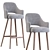 Modern Comfort: Costanza Barstool 3D model small image 4