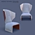 Stylish Gender Armchair - Vray and Corona 3D model small image 1