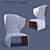 Stylish Gender Armchair - Vray and Corona 3D model small image 2