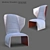 Stylish Gender Armchair - Vray and Corona 3D model small image 7