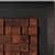 Wood Wall Decor Panel 3D model small image 3