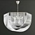 Glimmering Flow - Modern Glass and Metal Chandelier 3D model small image 4