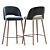 Retro Chic Barrel Bar Stool 3D model small image 2