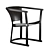 Vintage Loft Chair T13: Stylish Wood & Leather Design 3D model small image 3