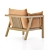 Umomoku Garden Armchair: Stylish and Versatile Outdoor Seating 3D model small image 2