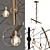 Vintage Bicycle Chandelier 3D model small image 2