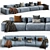 Contemporary Jesse Daniel Sofa - Composition 9 3D model small image 1