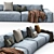 Contemporary Jesse Daniel Sofa - Composition 9 3D model small image 3