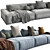 Contemporary Jesse Daniel Sofa - Composition 9 3D model small image 4