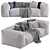 Modular Garden Sofa: Mediterranean Comfort 3D model small image 1