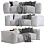 Modular Garden Sofa: Mediterranean Comfort 3D model small image 2