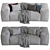 Modular Garden Sofa: Mediterranean Comfort 3D model small image 3
