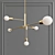 Modern Brass Pendants Collection 3D model small image 4