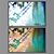 Dual Artistry Set: 2 Paintings, 4 Frame Options 3D model small image 1