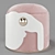 Circu Animal Stools: Adorable Velvet Poufs 3D model small image 3