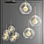 Eichholtz Tango 5-Light Chandelier 3D model small image 1